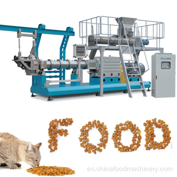 Máquina extruida de alimentos para perros de perros de kibble extruido